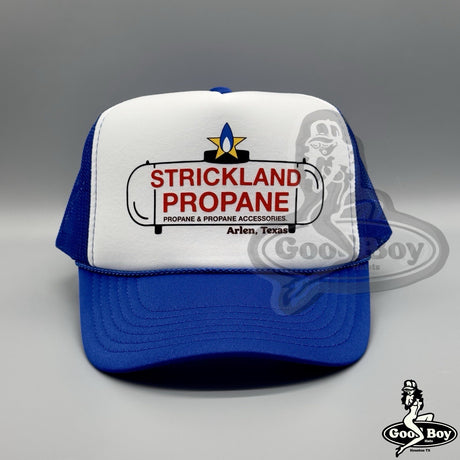 Strickland Propane King of the Hill Hat Vintage Retro Trucker Rope Arlen Texas