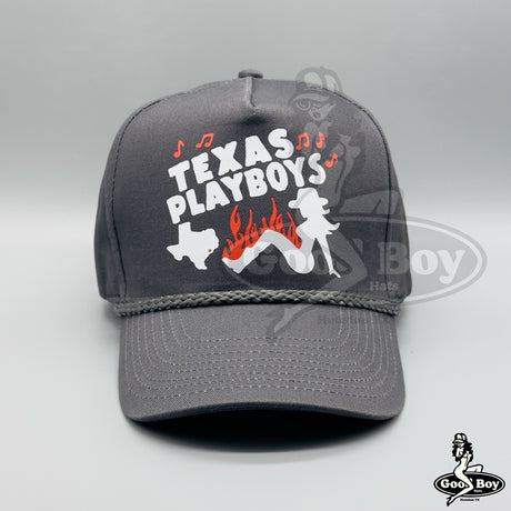 Texas Playboys Trucker Hat Retro Grey Rope Cap Bob Wills Western Wear Honky Tonk