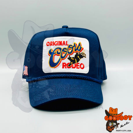 Coors Rodeo Hat Vintage Retro Trucker Cap Beer Cowboy Country Western Wear USA