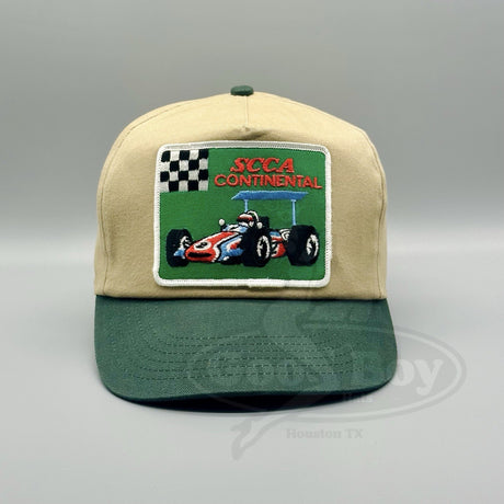SCCA Continental Motor Racing Hat Vintage Retro 70s Cap Indy Car Grand Prix