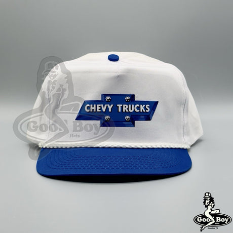 Chevy Trucks Hat Vintage Retro Chevrolet Truck Trucker Rope Snapback Cap 80s 90s