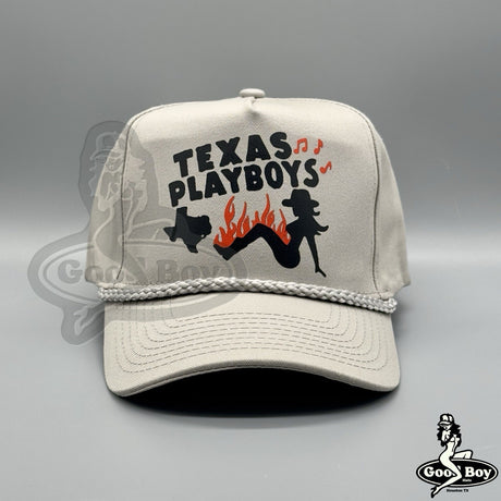 Texas Playboys Hat Vintage Retro Grey Trucker Rope Cap Bob Wills Western Wear