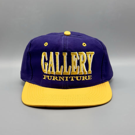 VTG Gallery Furniture Hat Mattress Mack Purple Yellow SnapBack Cap Houston Texas