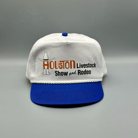 Vintage Houston Livestock Show & Rodeo Trucker Hat Cap 90s Cowboy Western