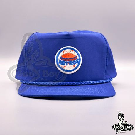 Vintage Houston Astros Hat Astrodome Houston Royal Blue Trucker Rope Hat