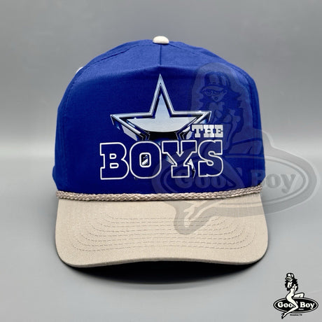 THE BOYS Dallas Cowboys Football Trucker Hat Vintage Retro Rope Cap NFL 90s