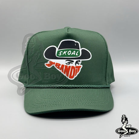 Skoal Bandit Hat Vintage Retro Green Trucker Snapback Cap 90s Chewing Tobacco