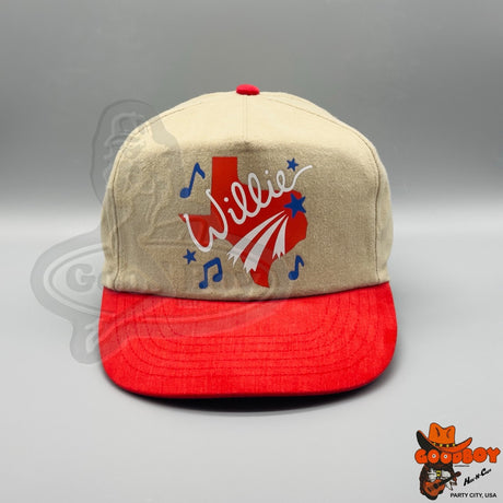 WILLIE NELSON Hat Vintage Retro Trucker Snapback Cap 80s 90s Texas Country