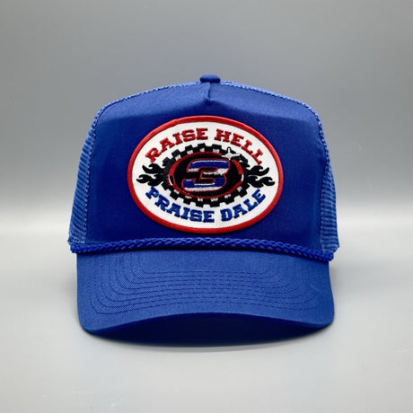 Raise Hell Praise Dale Hat Retro Trucker Mesh Rope Cap Dale Earnhardt Wrangler