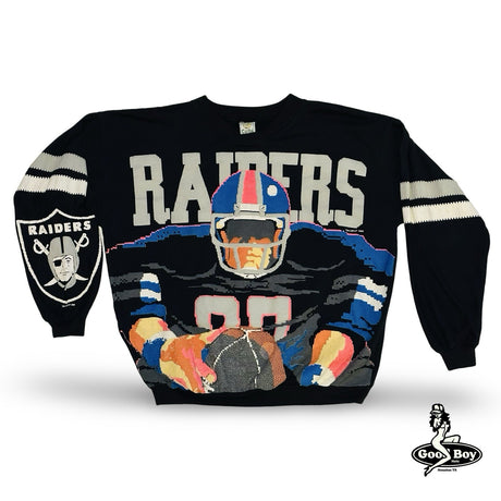 RARE Vintage 1989 Los Angeles Raiders Sweatshirt NFL Blitz Football SZ Medium
