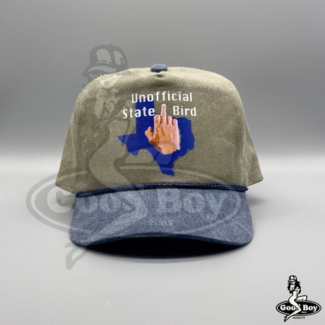 Unofficial State Bird of Texas Hat Trucker Rope Cap Stone Cold Steve Austin 3:16