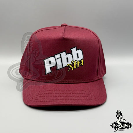 Pibb Extra Hat Vintage Trucker Hat Cap Retro Maroon 90s Mr Pibb Dr Pepper