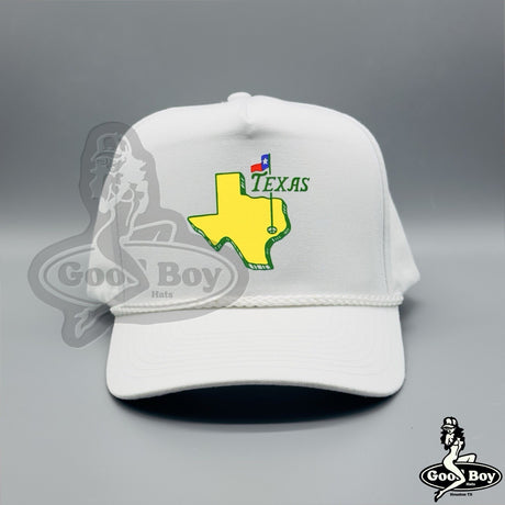 Texas Masters Golf Tournament PGA Hat White Trucker Rope Cap SnapBack